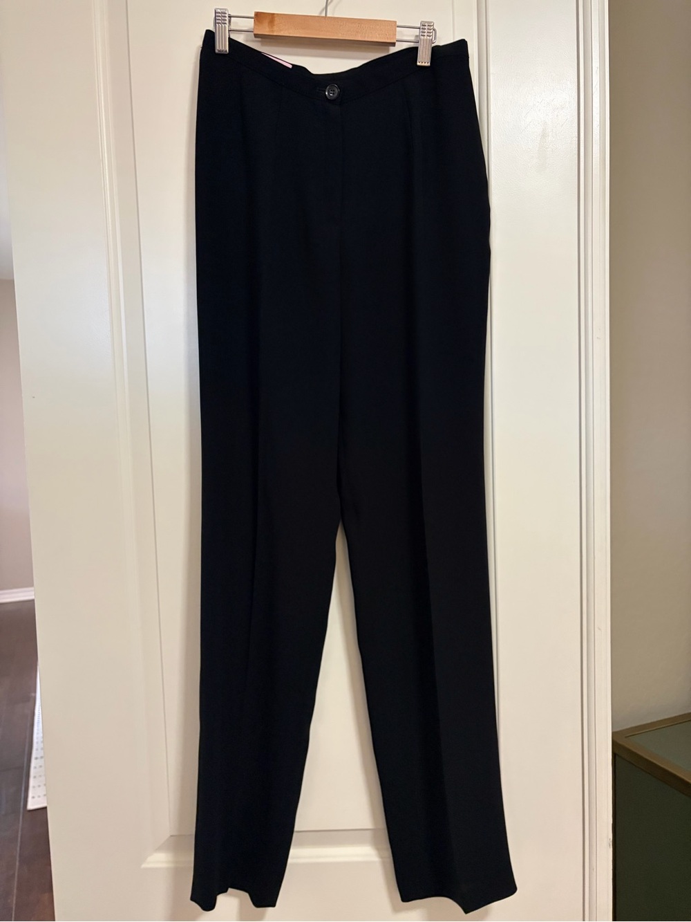 ‘I’m a boss!’ Basler Elevated Luxury Black Straight-Leg Trousers Pants